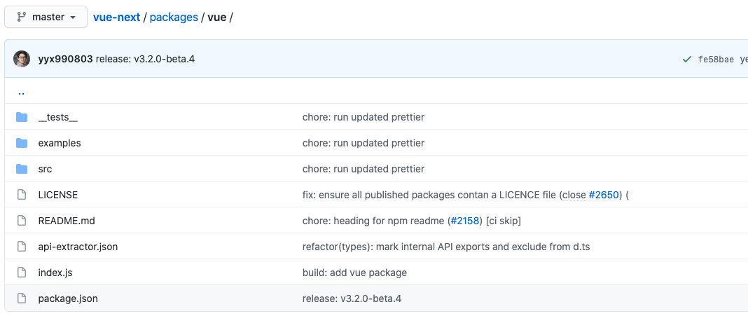 git commit规范示例
